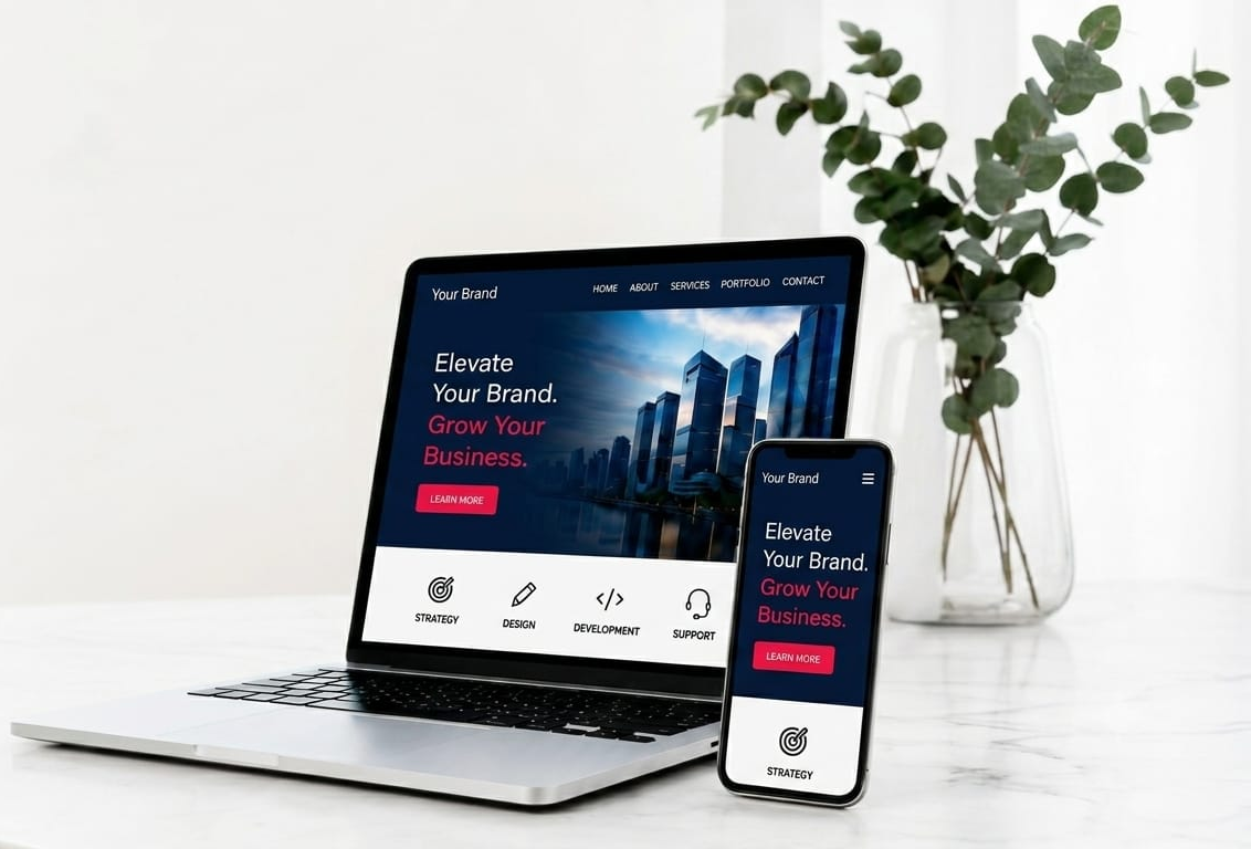 Laptop and Phone Mockup Showcase